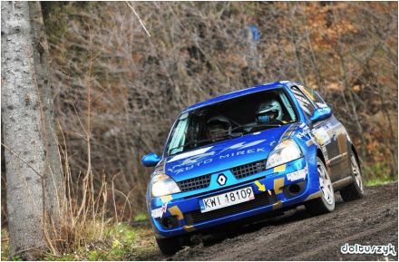 Mirosław Włodarczyk i Marek Kaczmarek - Renault Clio Sport.